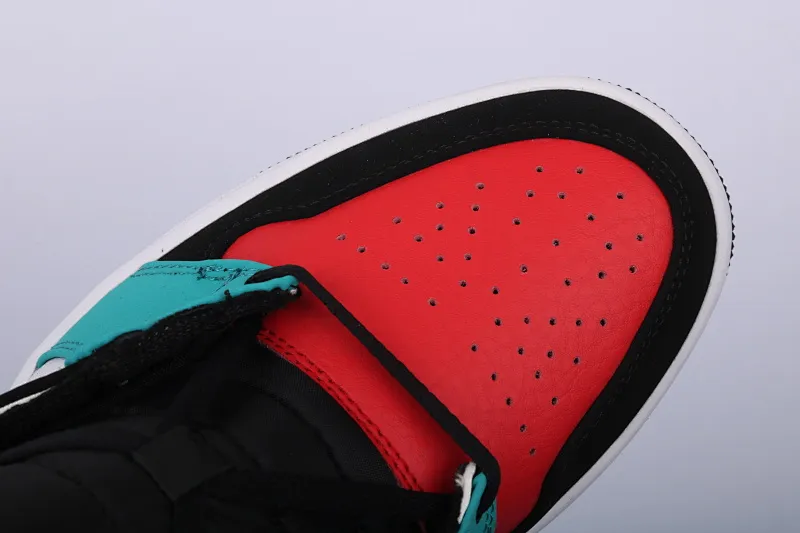 All categories Air Jordan Jordan series basketball shoes Air Jordan 1 Mid Air Jordan 1 Mid four-color stitching toe mid-top full toe layer authentic 554724-125